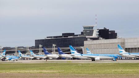 Aerolíneas Argentinas, flota de aviones, Aeroparque, NA