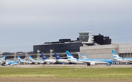 Aerolíneas Argentinas, flota de aviones, Aeroparque, NA