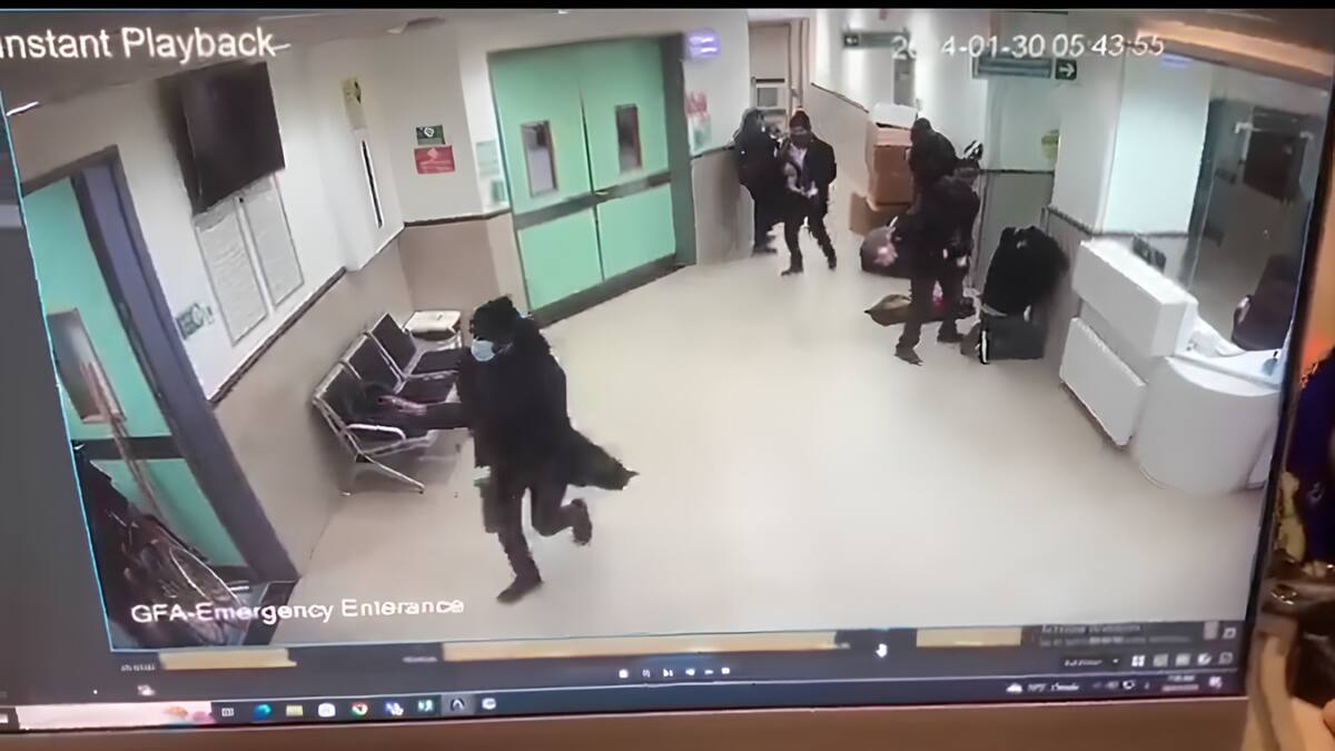 Ataque comando israelí en un hospital de Cisjordania. Foto: Captura video.