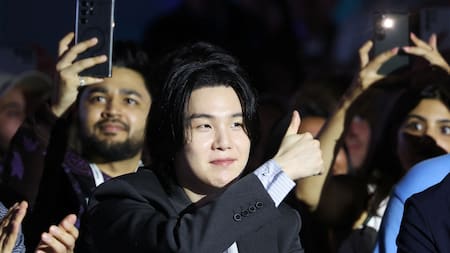 Min Yoongi (Suga) de BTS. Foto: Reuters.