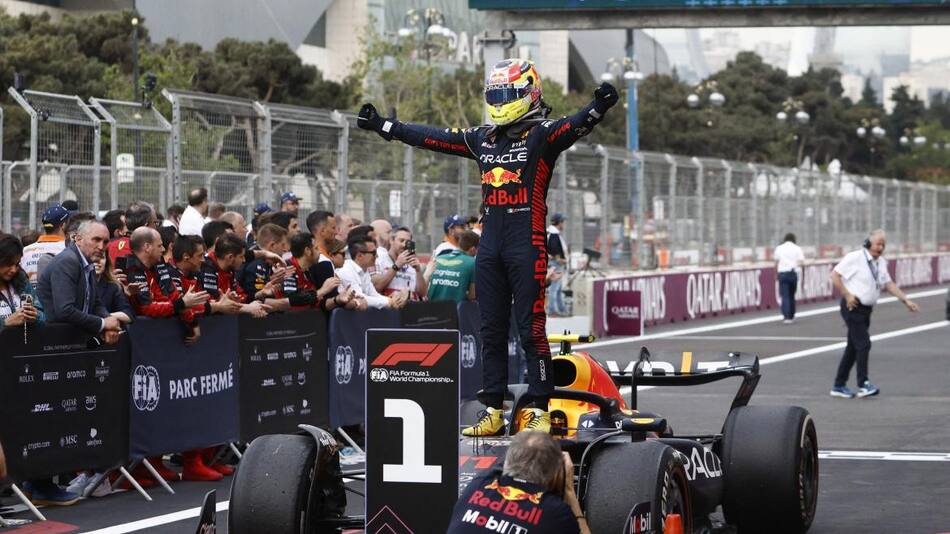 Sergio "Checo" Pérez; Gran Premio de Azerbaiyán. Foto: Reuters.