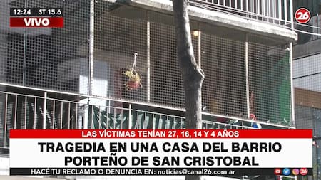 Tragedia en San Cristóbal, tres menores y una joven murieron intoxicados con monóxido de carbono, canal 26