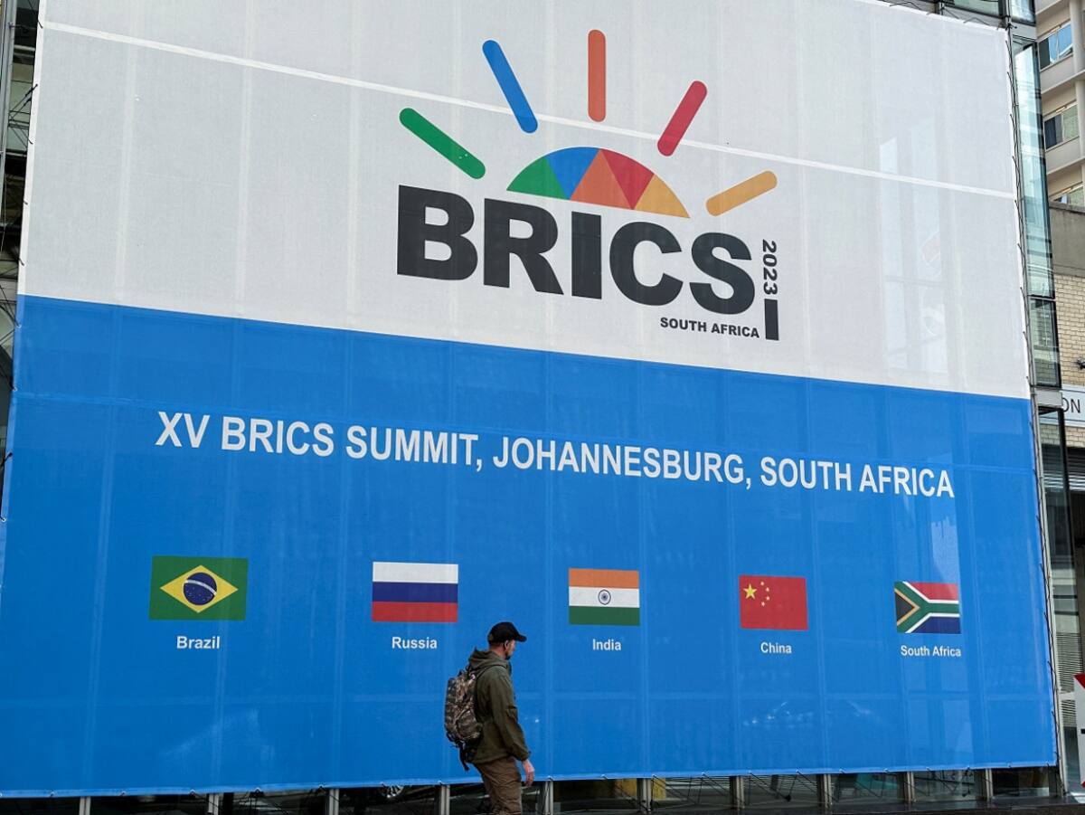 XV Cumbre de los BRICS en Johannesburgo, Sudáfrica. Foto: Reuters.
