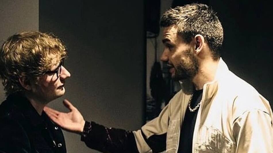 Ed Sheeran y Liam Payne. Fuente: X