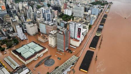 Zonas inundadas del sur de Brasil. Video: Reuters.
