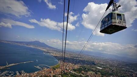 Teleférico de Napoles. Foto: EFE.