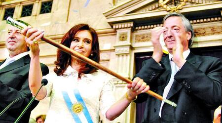 Bastones presidenciales de Cristina y Néstor Kirchner