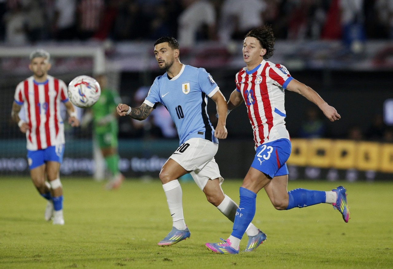 Paraguay vs Uruguay, por las Eliminatorias. Foto: Reuters