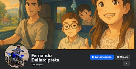 Crimen y suicidio en Tres Arroyos. Foto: Facebook/fernando.dellarciprete