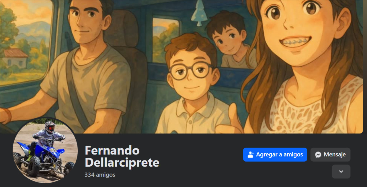 Crimen y suicidio en Tres Arroyos. Foto: Facebook/fernando.dellarciprete