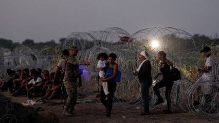 Crisis migratoria, en EEUU. Foto: EFE