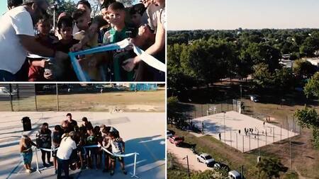Inauguraron el playón deportivo N° 13 en General Rodríguez