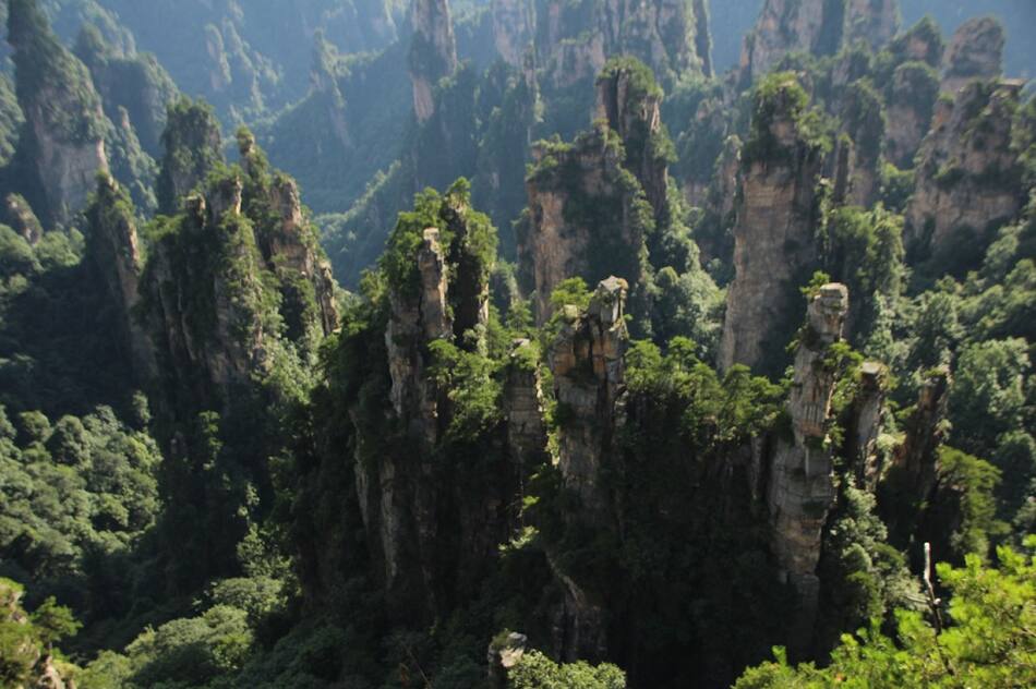 Parque Forestal Nacional de Zhangjiajie, en China. Foto: Freepik.