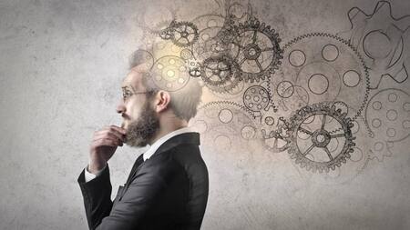 Hombre inteligente inteligencia pensar