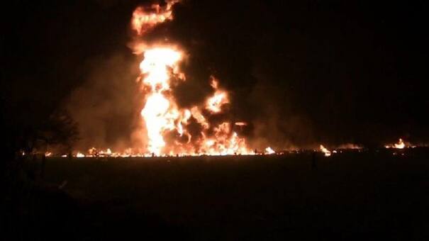 Video: así fue la explosión impresionante en ducto de gasolina que dejó 66 muertos en México