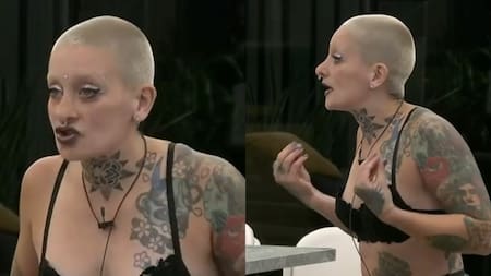 Juliana expresó su enojo tras quedar nominada. Foto: captura Telefe.