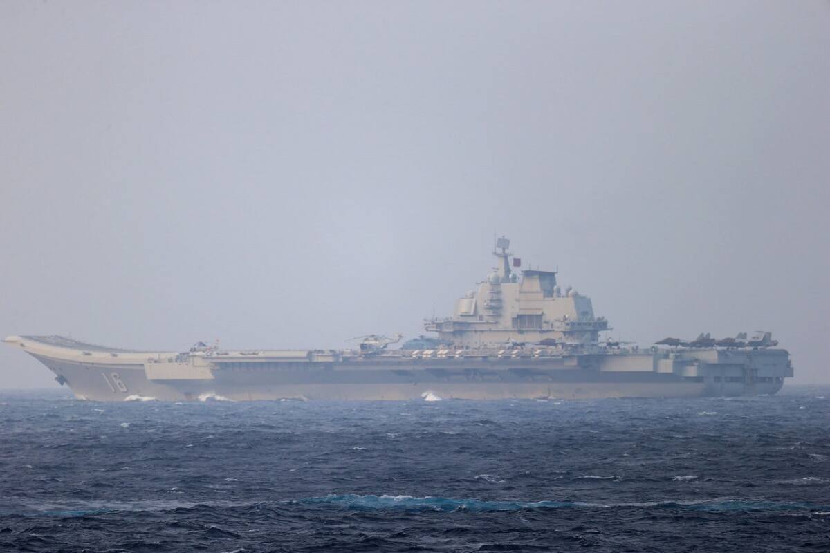 Portaaviones de China. Foto: Reuters.