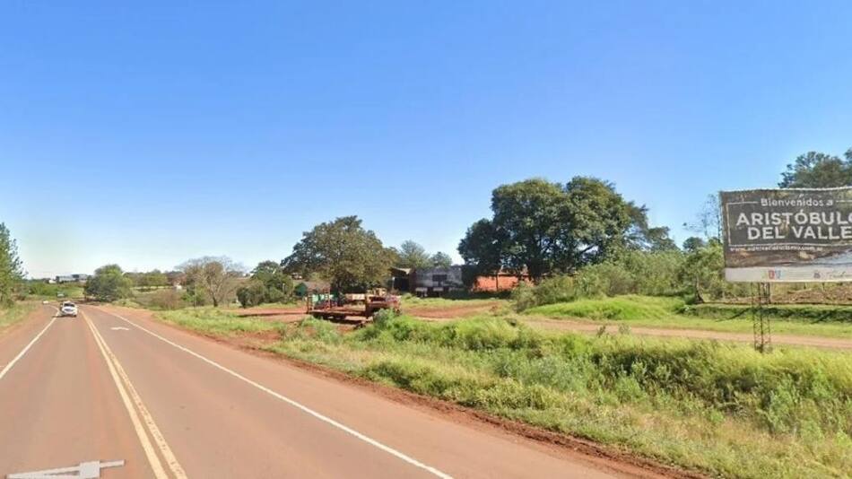 Accidente fatal en Misiones. Foto: Google Street View.