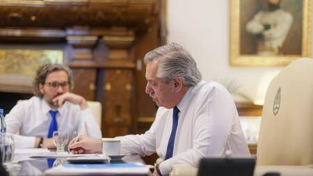 Alberto Fernández en Casa Rosada. Foto: NA.