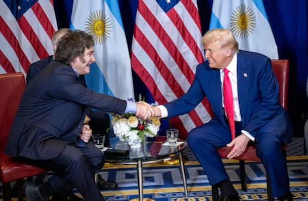 Javier Milei y Donald Trump. Foto: @WhiteHouse