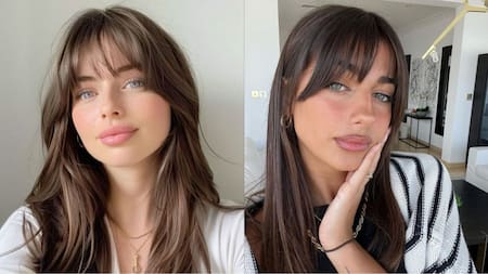 Flequillo cortina. Fotos: Pinterest.