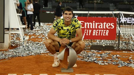 Carlos Alcaraz; Masters 1000 de Madrid. Foto: EFE.