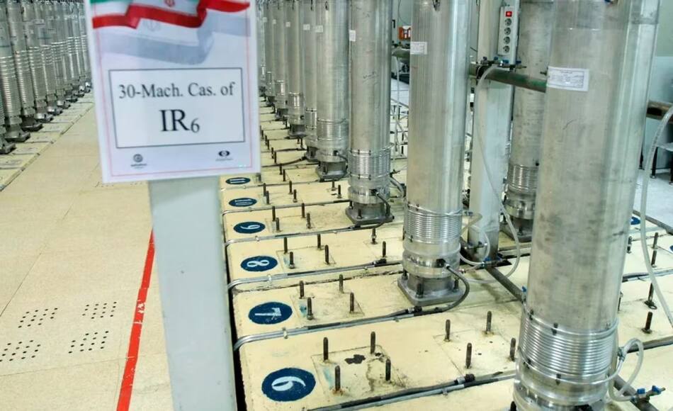 Centrifugadoras de la planta de enriquecimiento de uranio en Natanz, Irán. Foto: EFE