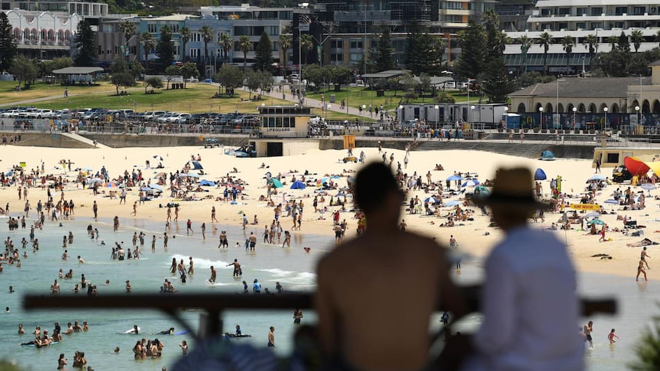 Ola de calor en Australia. Foto: EFE.