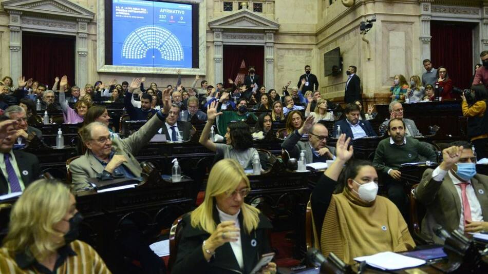 Bloque de Frente de Todos. Foto: NA.