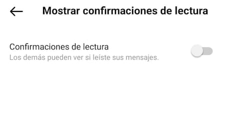Nueva actualización de Instagram: desactivar el visto de los chats. Foto: Captura de pantalla.