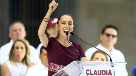 Claudia Sheinbaum, candidata presidencial del oficialismo en México. Foto: Reuters.