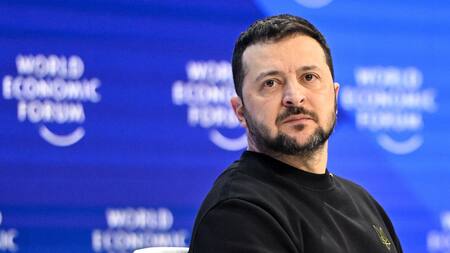 Volodimir Zelenski en Davos. Foto: EFE.