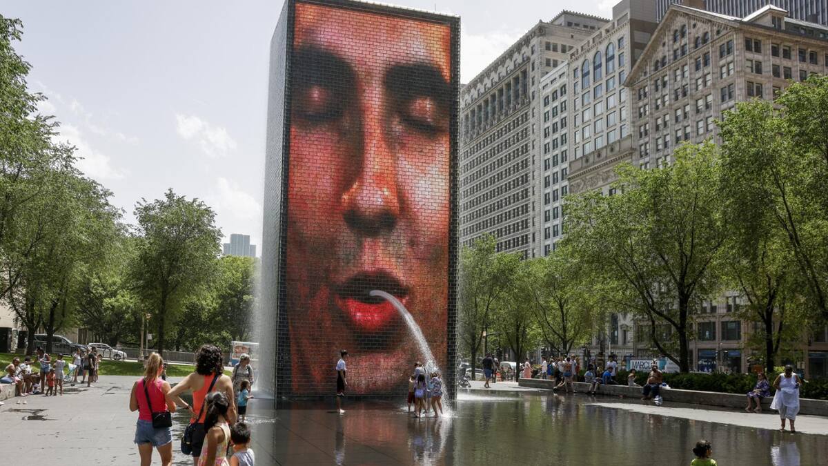 Ola de calor en Estados Unidos. Foto: EFE.