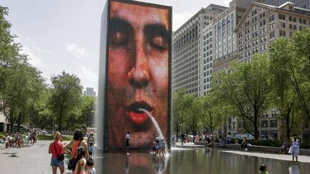 Ola de calor en Estados Unidos. Foto: EFE.