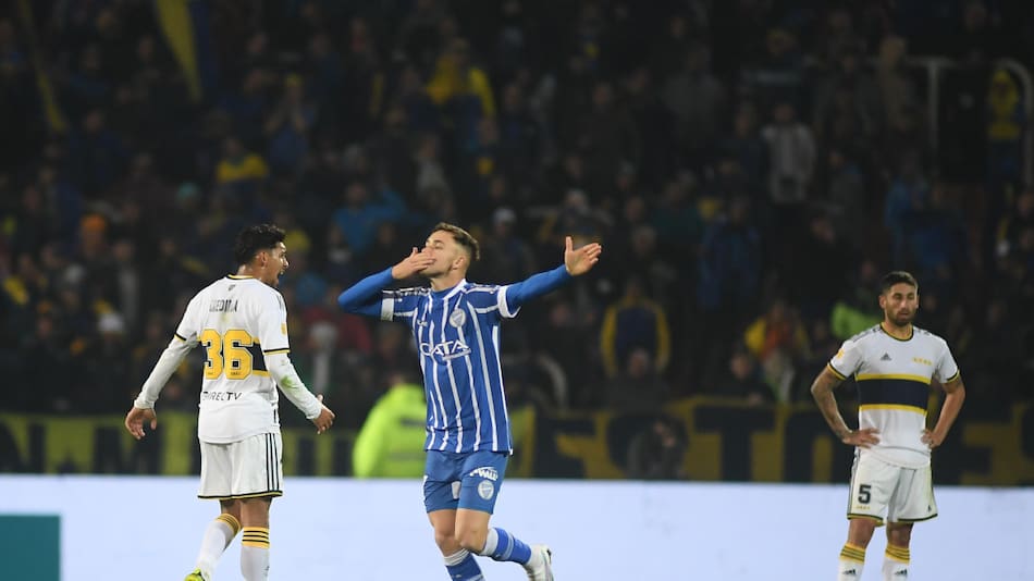 Tomás Conechny; Godoy Cruz goleó a Boca Juniors en Mendoza. Foto: Télam.