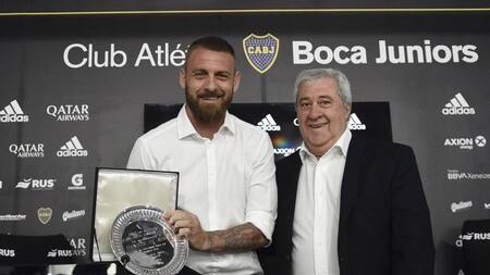 De Rossi en su despedida de Boca, Agencia NA