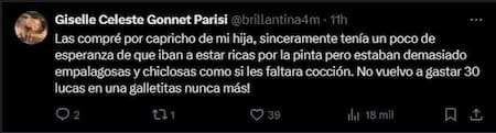 Sofía Gonet presentó su colección cápsula de cookies gourmet y en las redes la destrozaron.