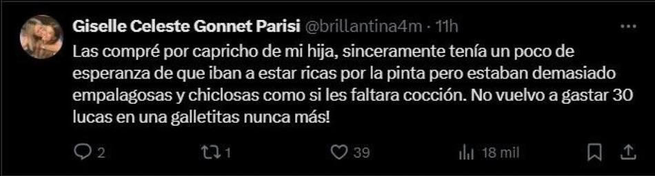 Sofía Gonet presentó su colección cápsula de cookies gourmet y en las redes la destrozaron.
