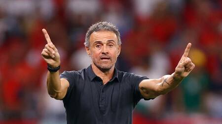 Luis Enrique en el Mundial de Qatar. Foto: REUTERS.