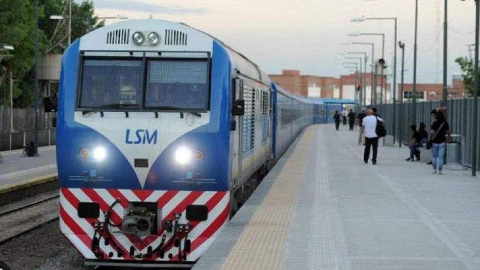 Servicio de trenes de Línea San Martín. Foto: NA.