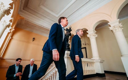 Diego Santilli junto a Rogelio Frigerio en Entre Ríos.