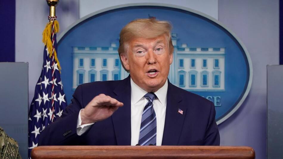 Conferencia de prensa de Donald Trump por el coronavirus, REUTERS
