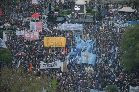 Marcha por Santiago Maldonado en Plaza de Mayo (NA)