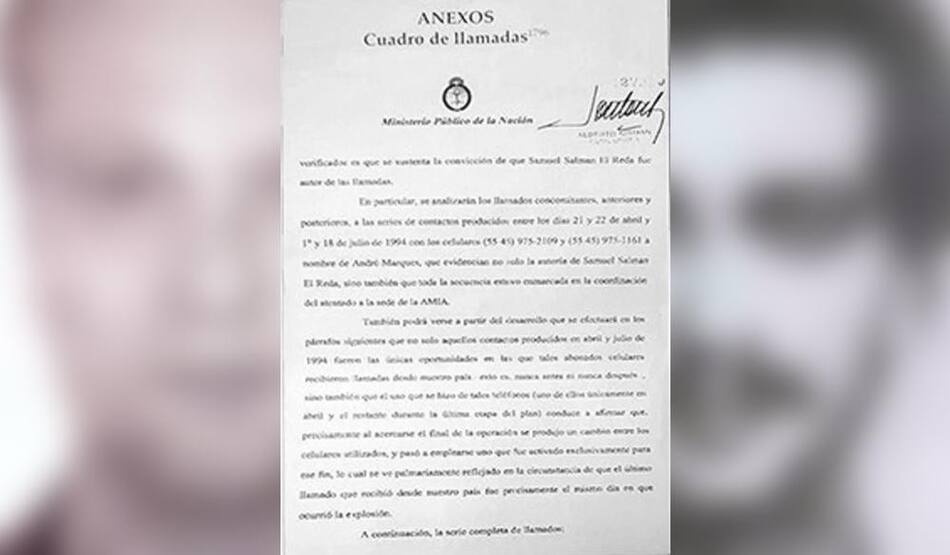 Llamadas cruzadas exponen a El Reda como jefe del atentado a la AMIA