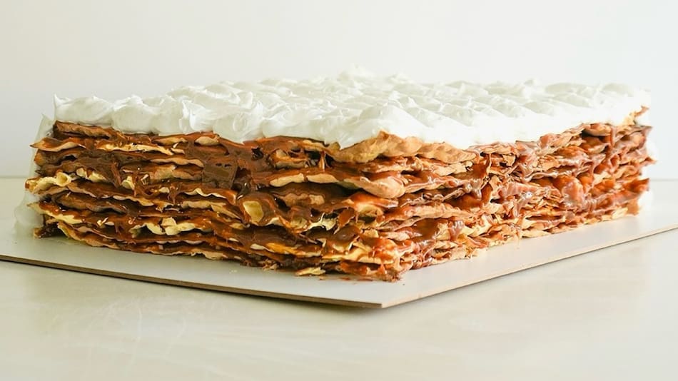 Torta rogel. Foto Instagram @rogel_argentina