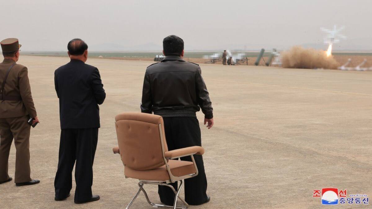 Pruebas de drones suicidas en Corea del Norte. Foto: x.