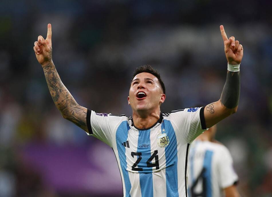 Enzo Fernández, Selección Argentina. Foto: NA.