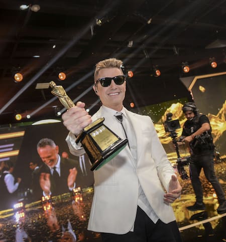 Santiago Del Moro, ganador del Martín Fierro de Oro.