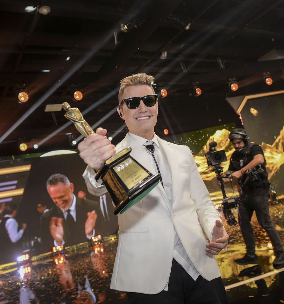 Santiago Del Moro, ganador del Martín Fierro de Oro.