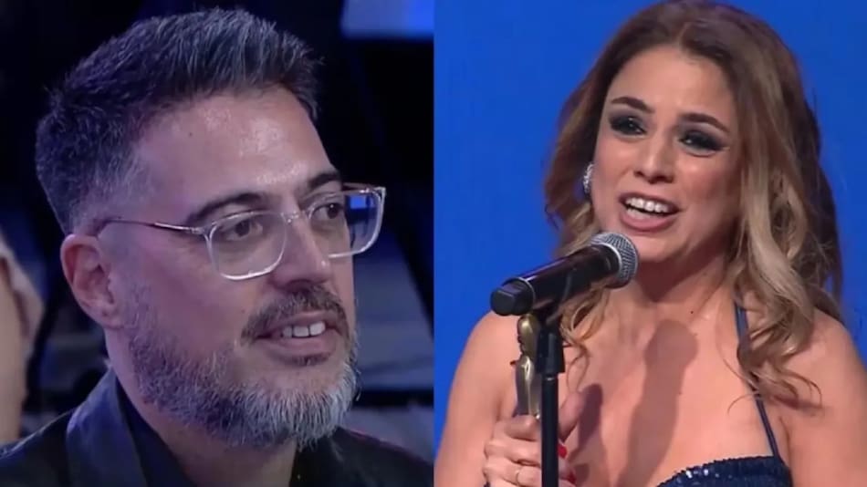 Barbano y Marina Calabró en los Martín Fierro